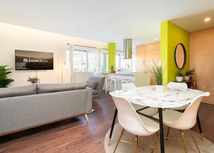 아파트 Host Wise - Restful Minimalist Flat - Balcony 포르투